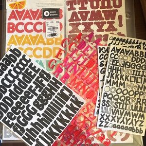 Colorful Alphabet Sticker Set
